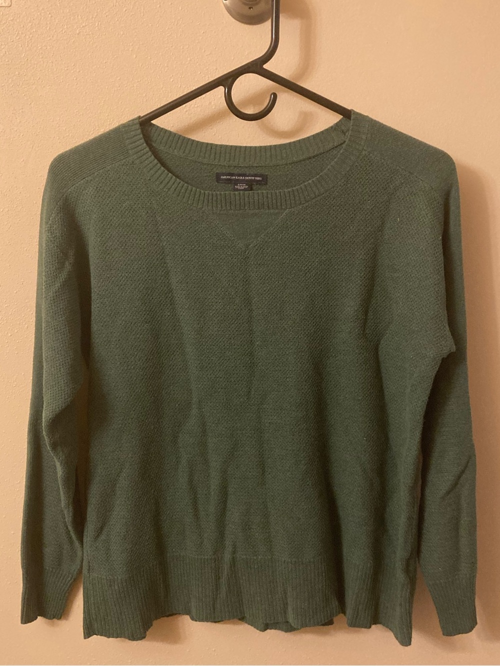 American Eagle Outfitters Men's Crewneck Sweater in Green